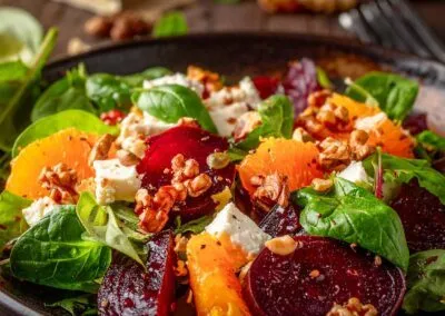 Rote-Bete-Ziegenkäse-Salat