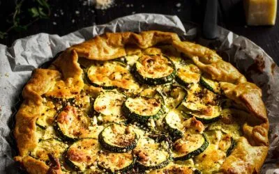 Tarte mit Pecorino und Zucchini